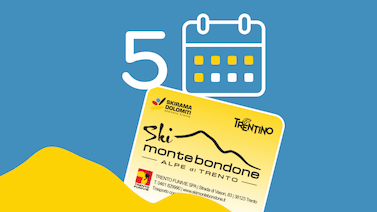 Image for: 5-Tages-Skipass Monte Bondone